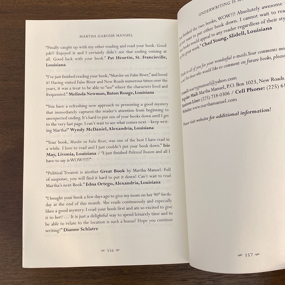 Underwriting Is Murder by Martha Gabour Manuel (paperback) AUTOGRAPHED - Picture 4 of 7